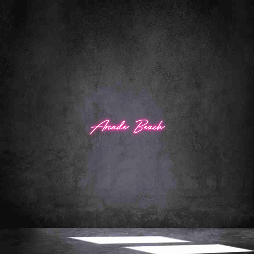 Individuelles Neon: Arcade Beach