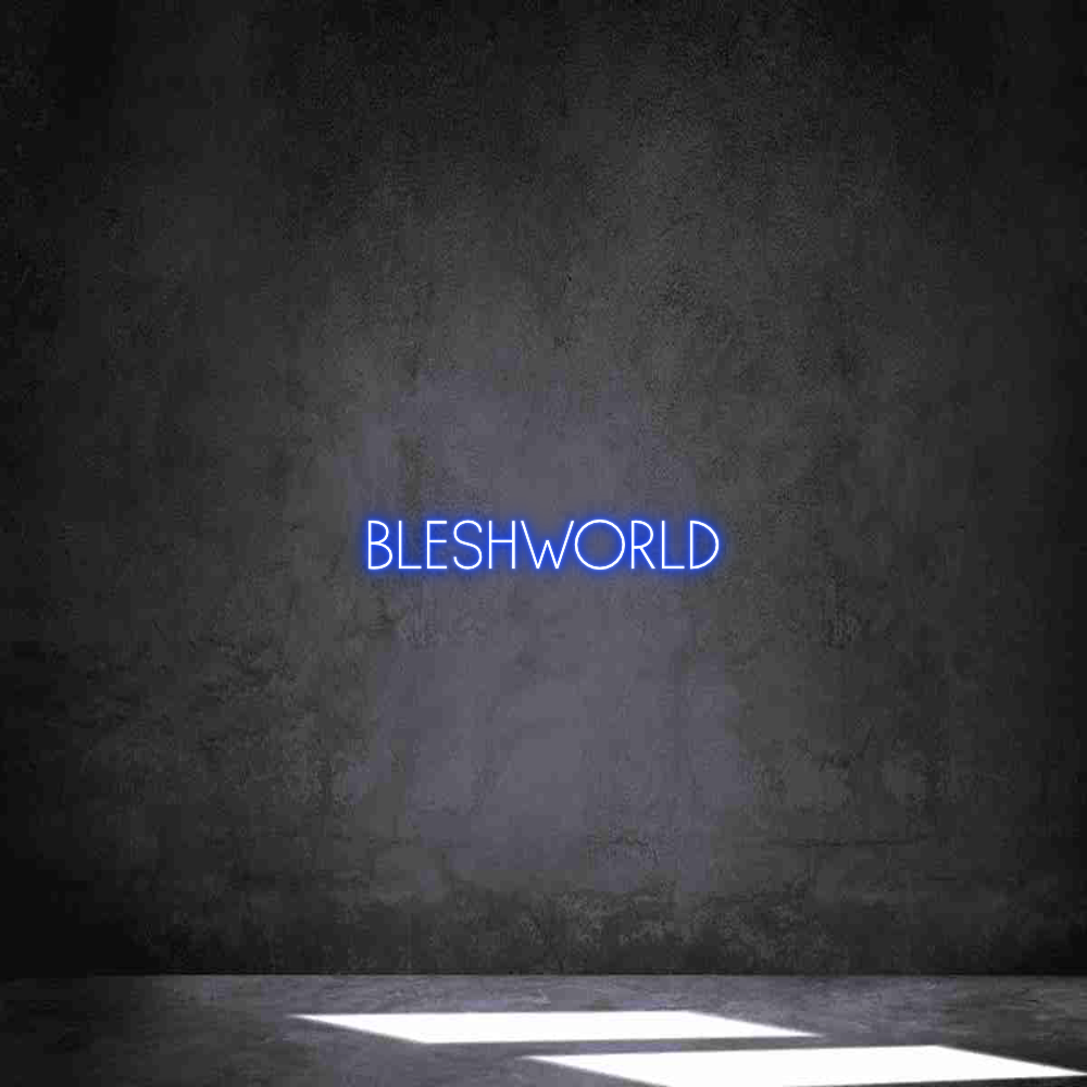 Individuelles Neon: BLESHWORLD