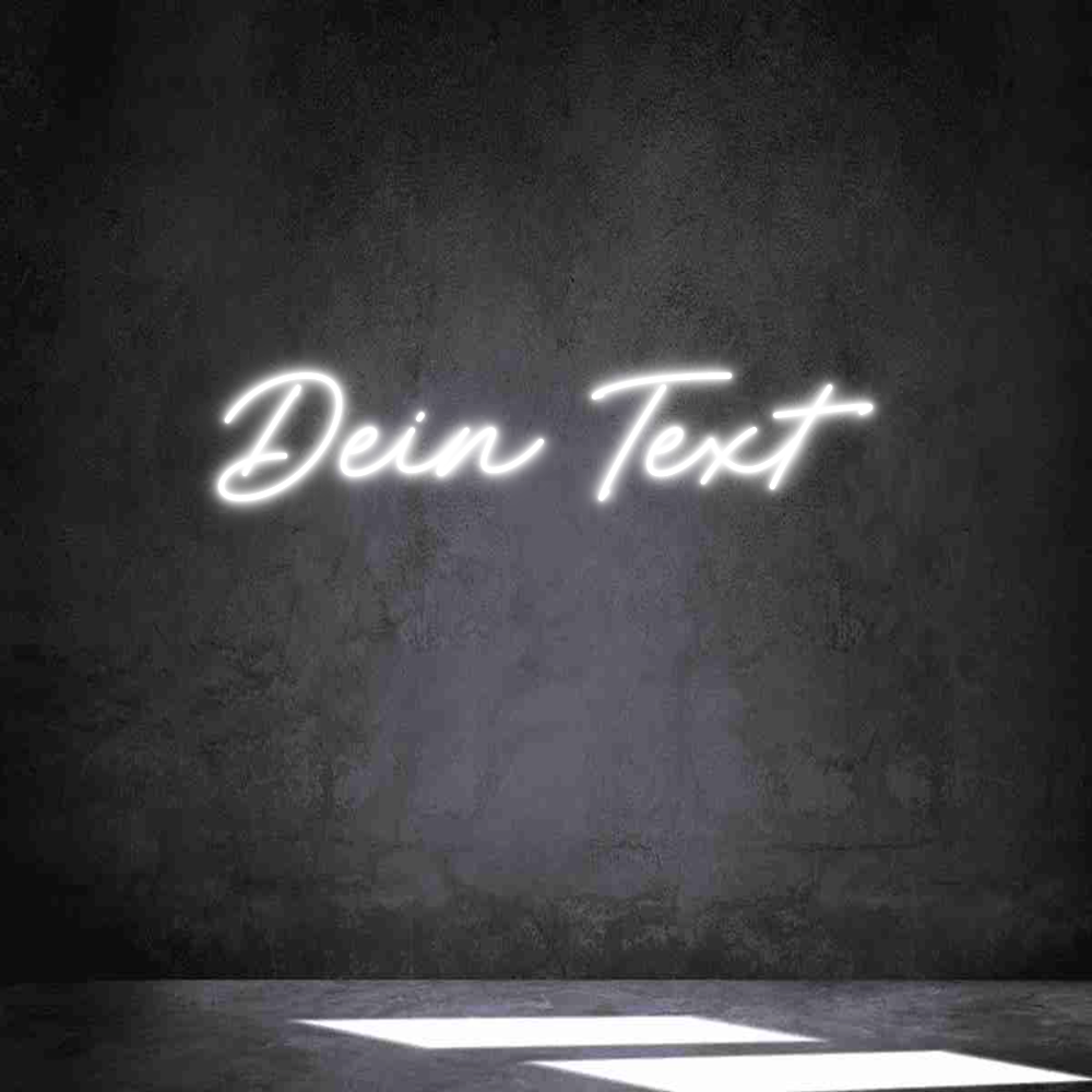 Individuelles Neon: Dein Text