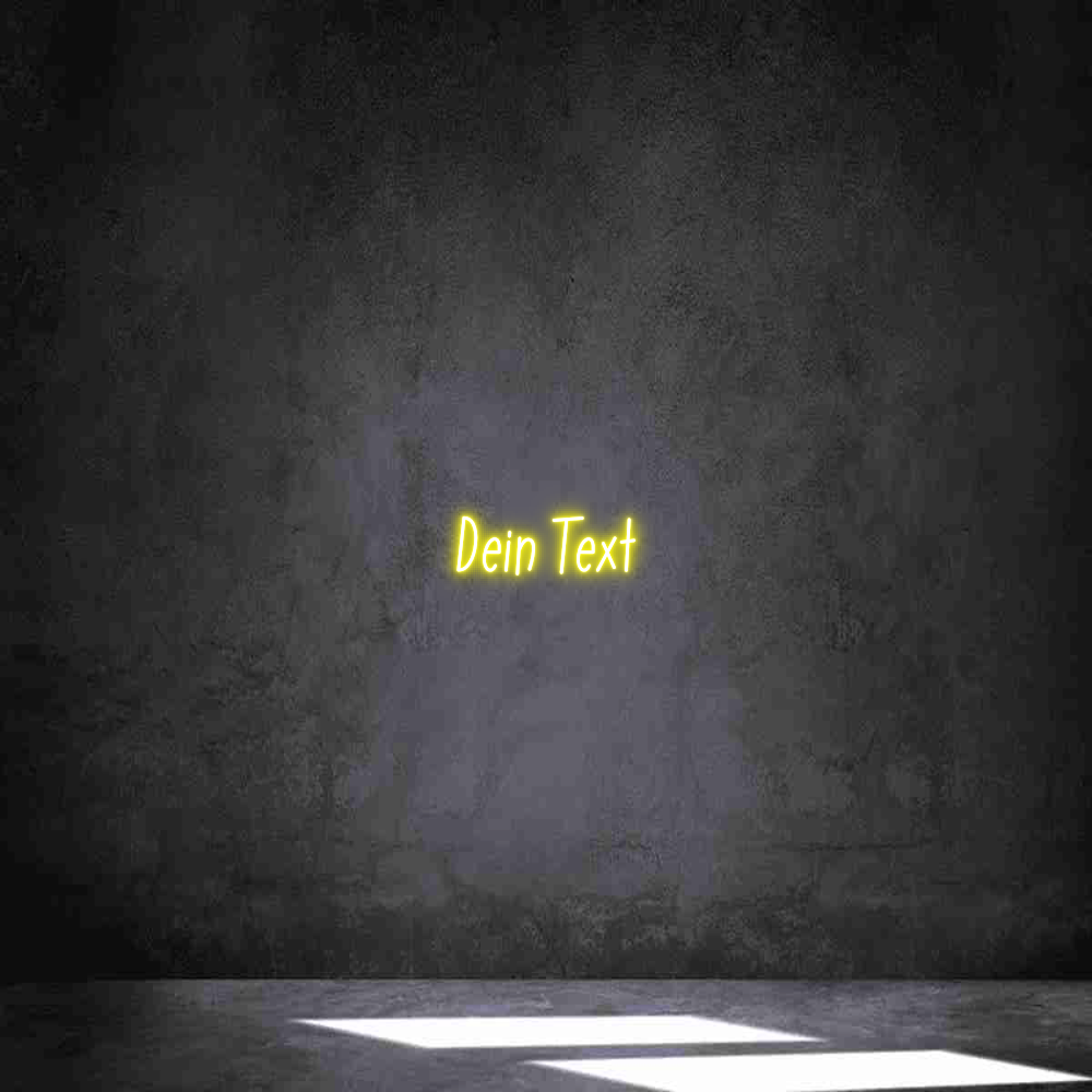 Individuelles Neon: Dein Text
