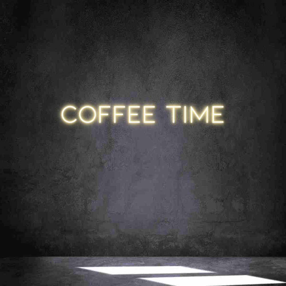 Individuelles Neon: Coffee Time