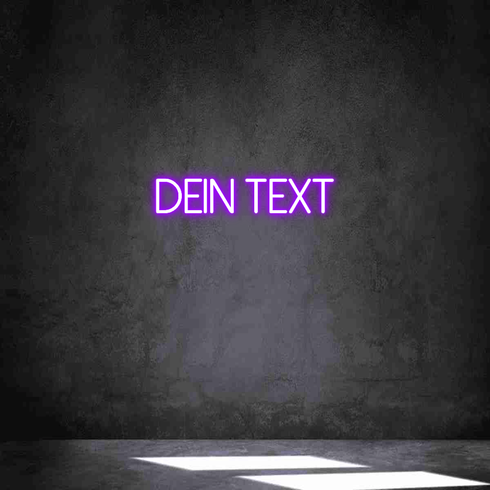 Individuelles Neon: Dein Text