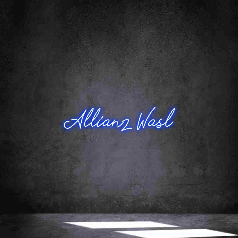 Individuelles Neon: Allianz Wasl