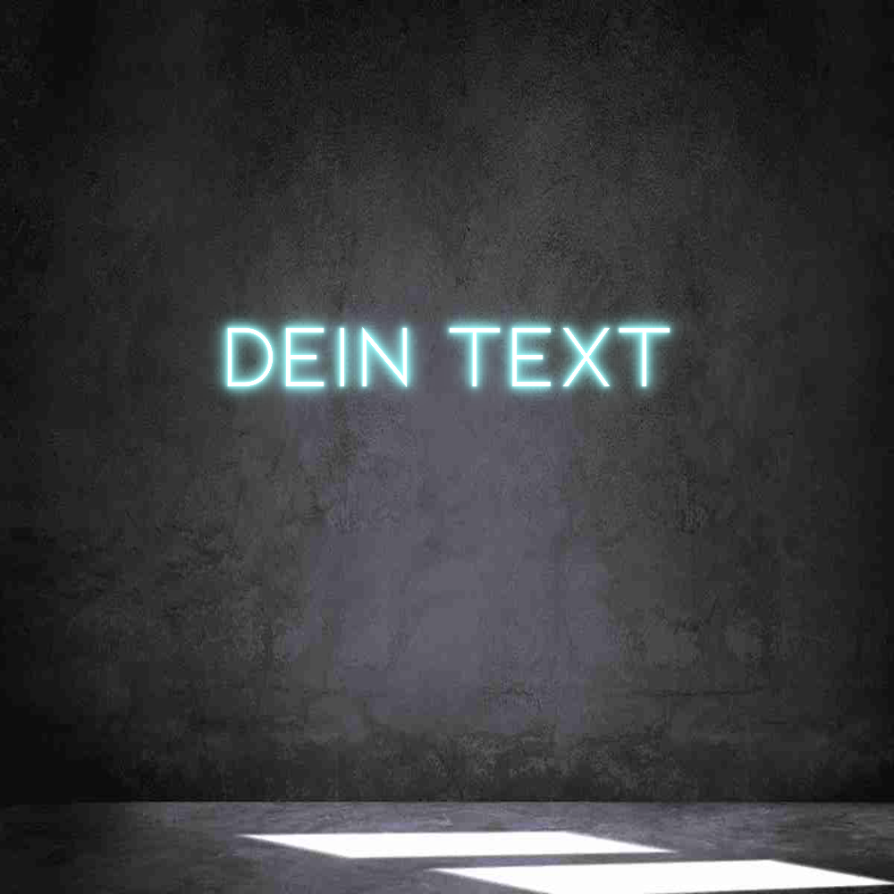 Individuelles Neon: Dein Text