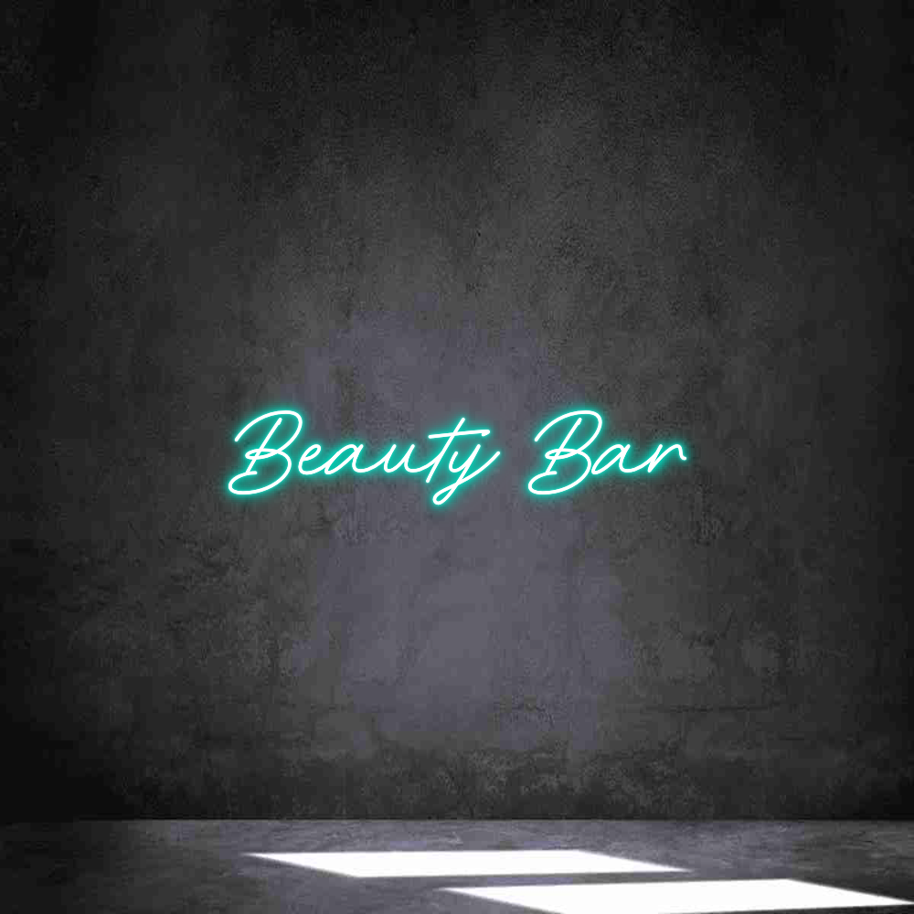 Individuelles Neon: Beauty Bar