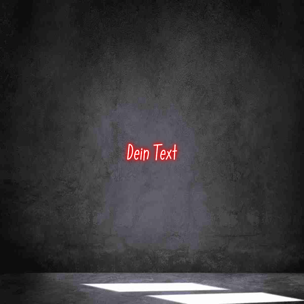 Individuelles Neon: Dein Text