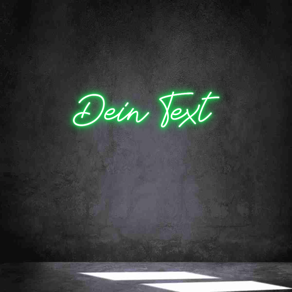 Individuelles Neon: Dein Text