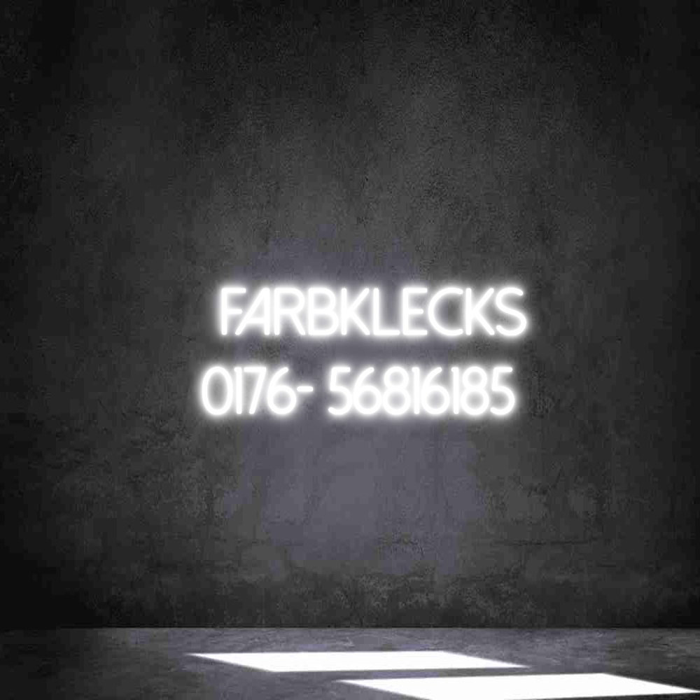 Individuelles Neon:    FARBKLECKS...