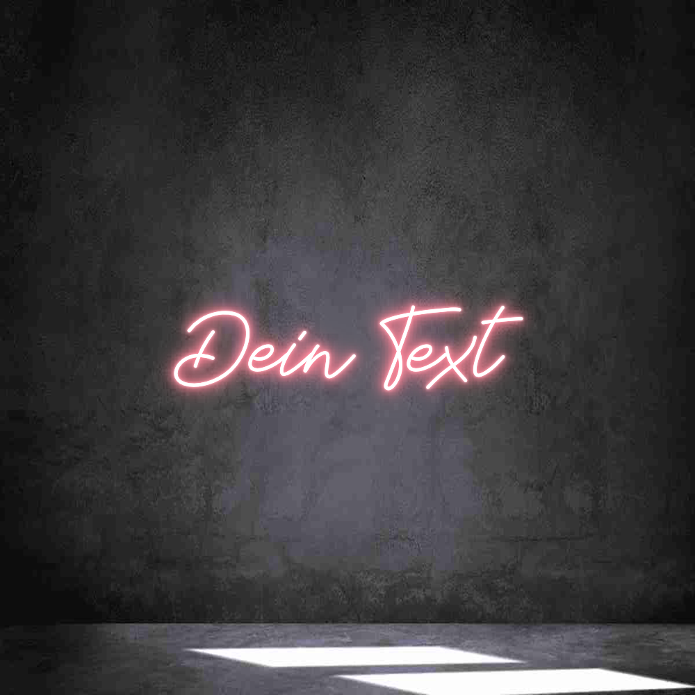 Individuelles Neon: Dein Text