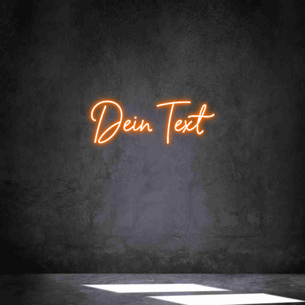 Individuelles Neon: Dein Text