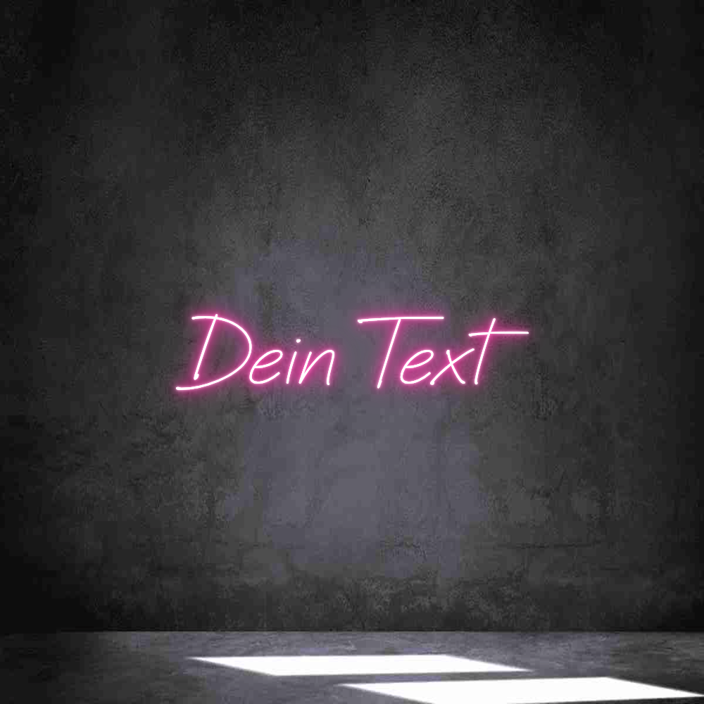 Individuelles Neon: Dein Text