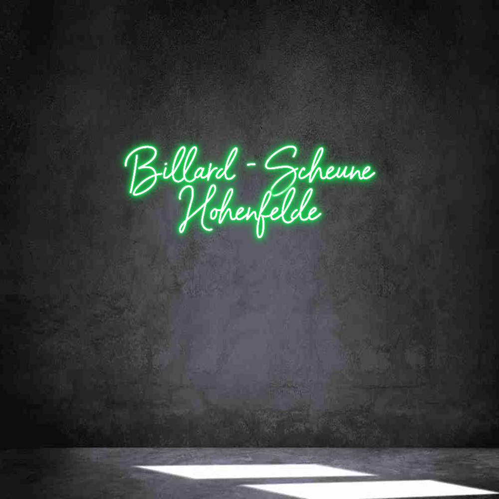 Individuelles Neon: Billard - Sch...