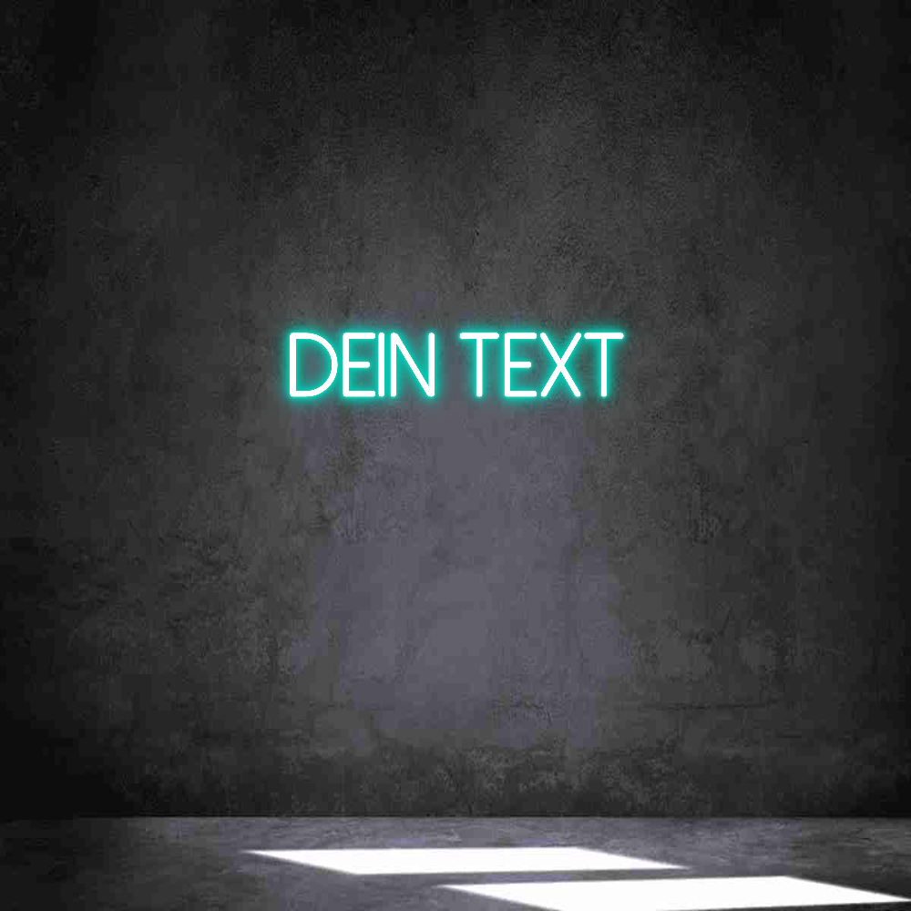 Individuelles Neon: Dein Text