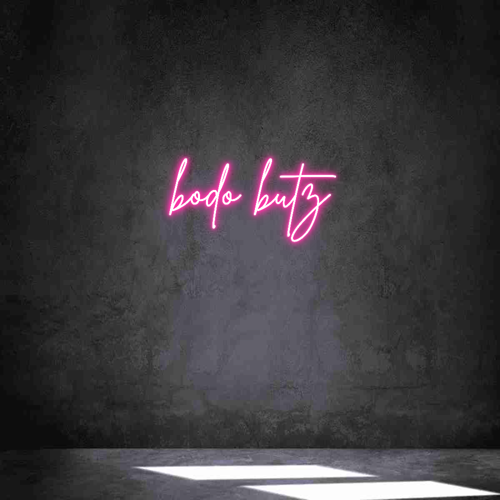 Individuelles Neon: bodo butz