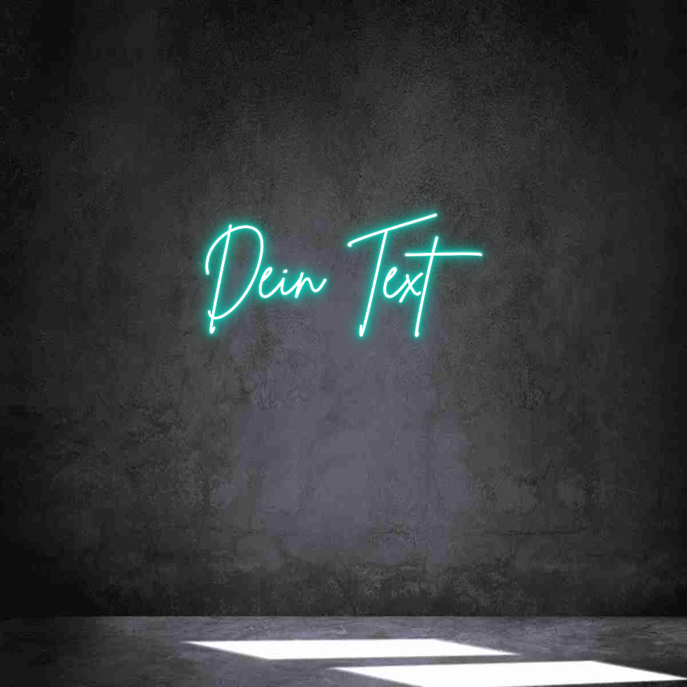 Individuelles Neon: Dein Text