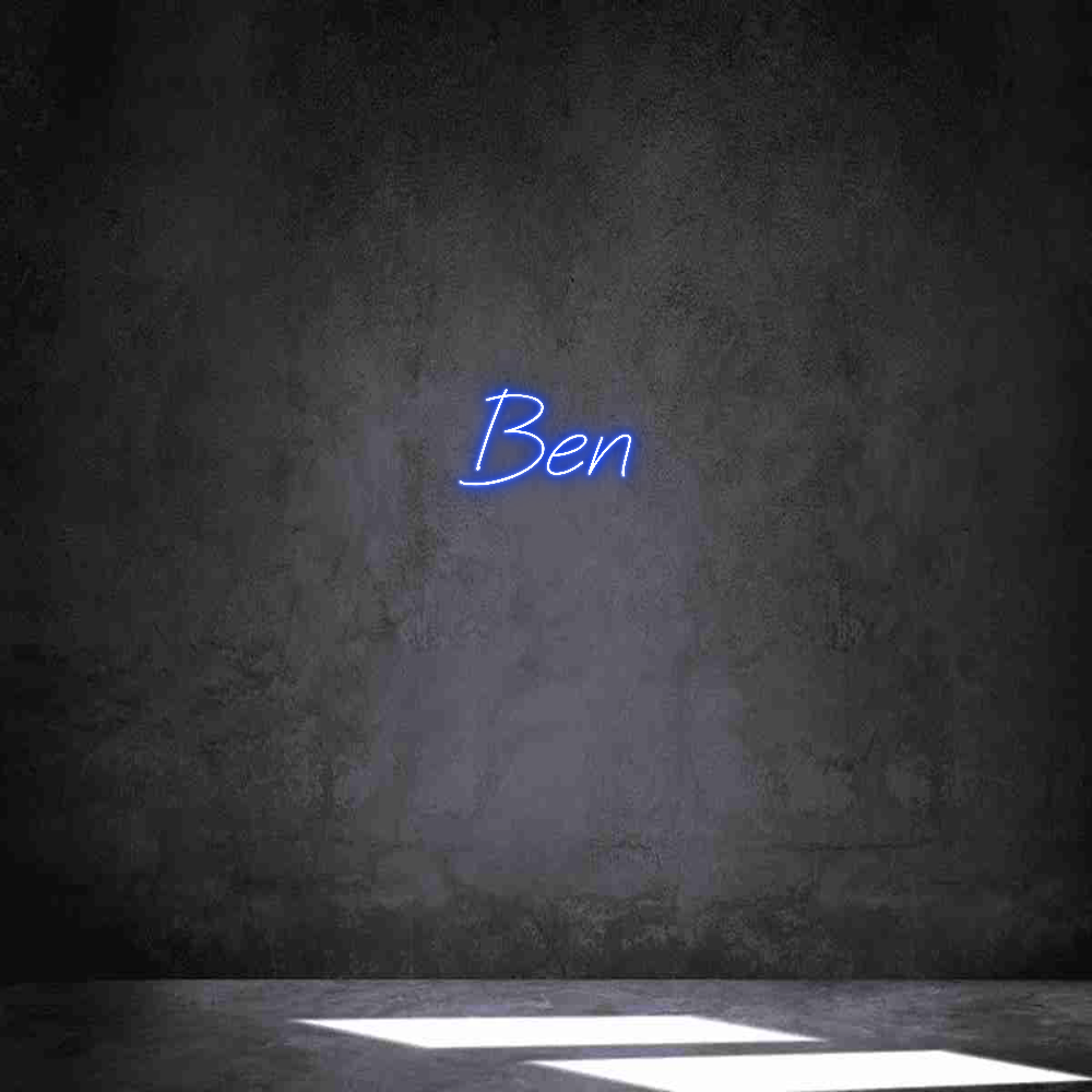 Individuelles Neon: Ben