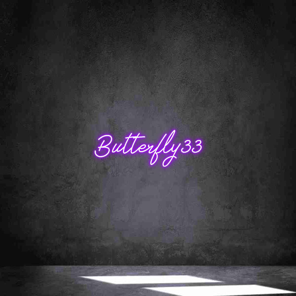 Individuelles Neon: Butterfly33