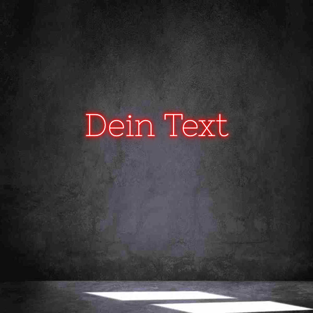 Individuelles Neon: Dein Text