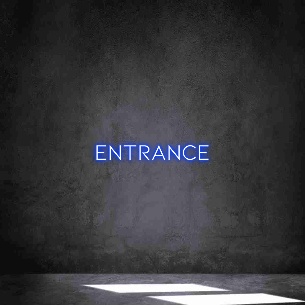 Individuelles Neon: entrance