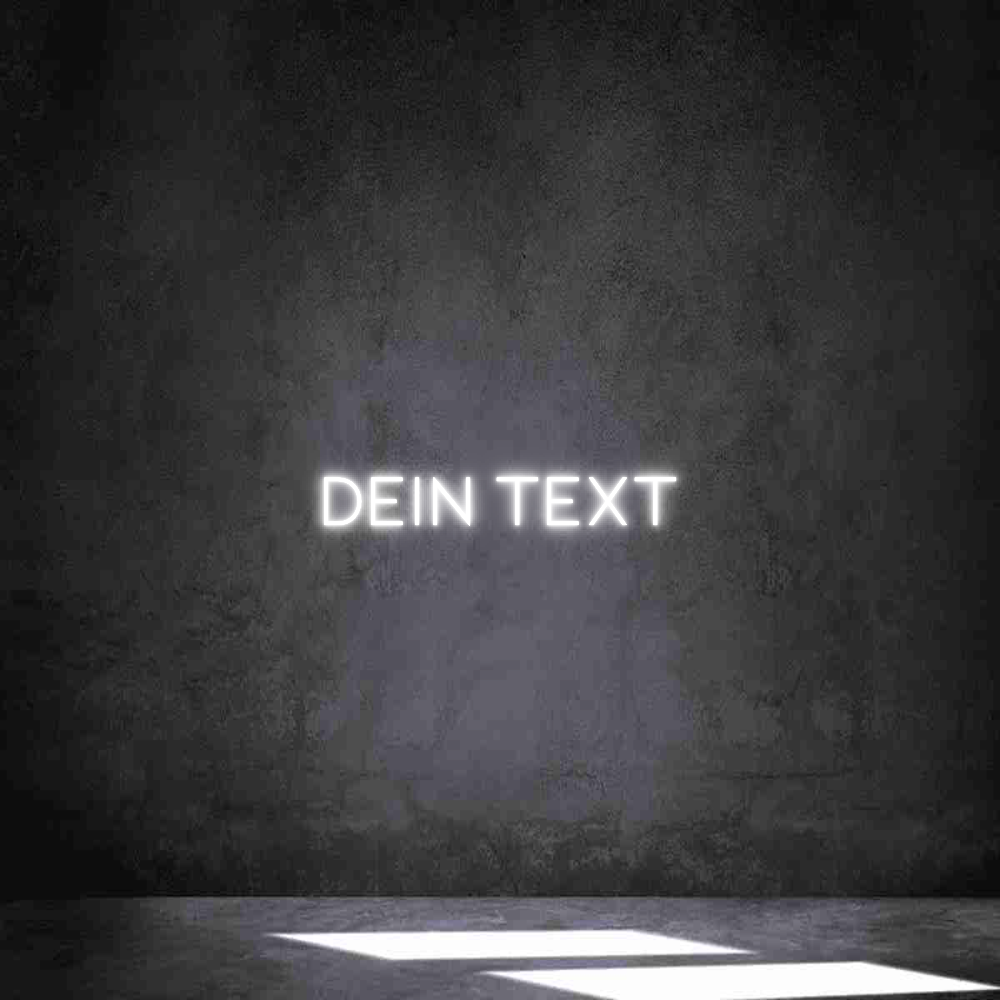 Individuelles Neon: Dein Text