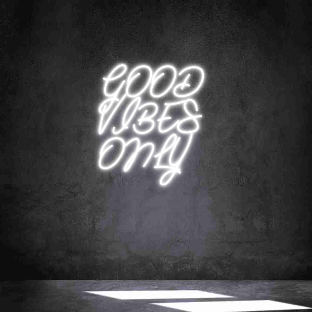 Individuelles Neon: GOOD 
VIBES ...