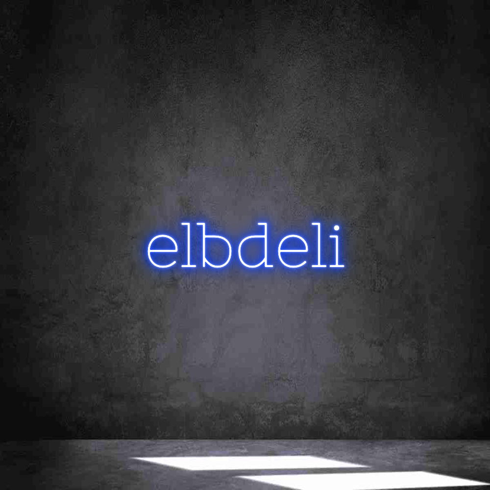 Individuelles Neon: elbdeli