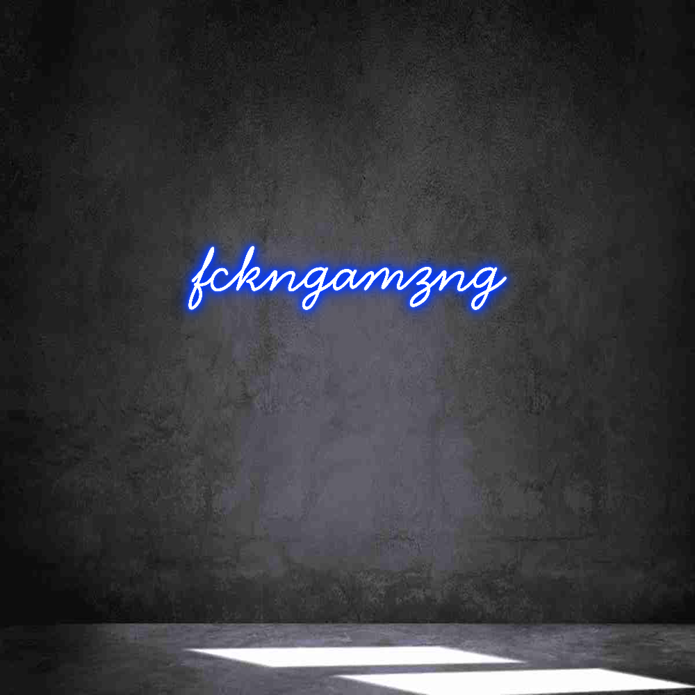 Individuelles Neon: fckngamzng