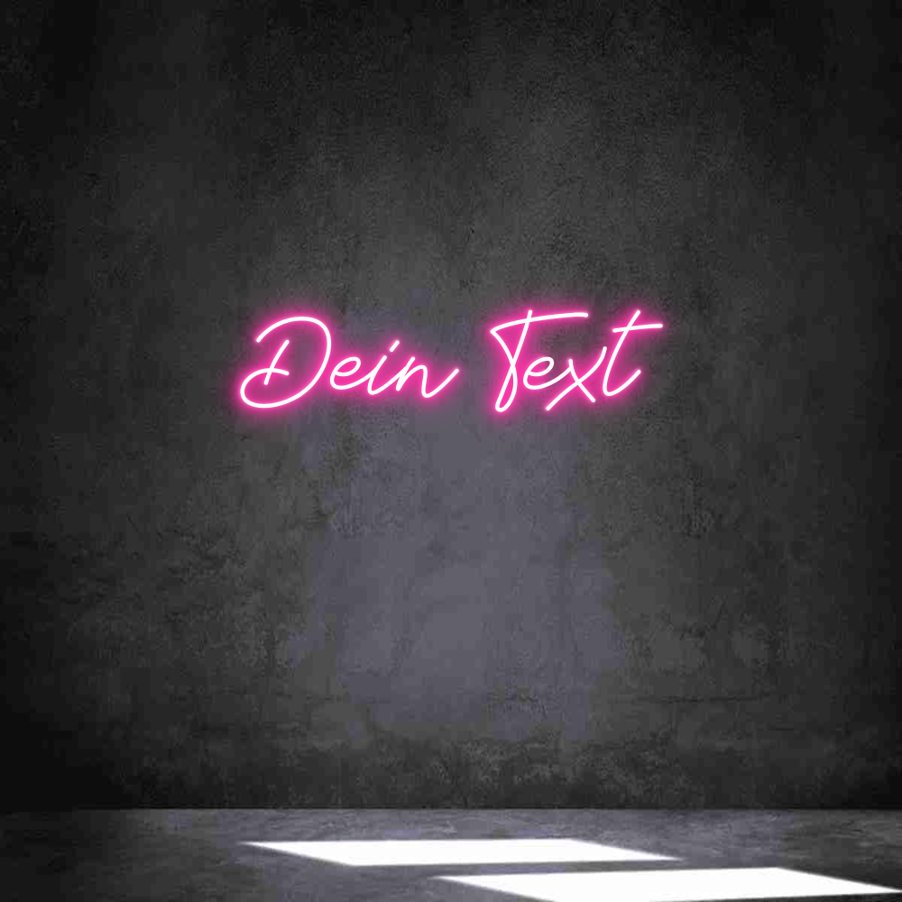 Individuelles Neon: Dein Text