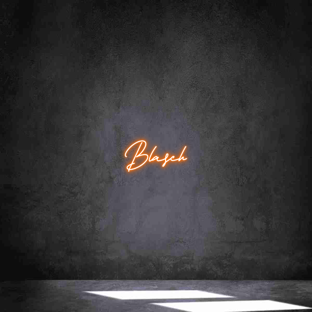 Individuelles Neon: Blasch