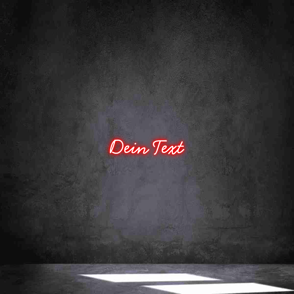 Individuelles Neon: Dein Text
