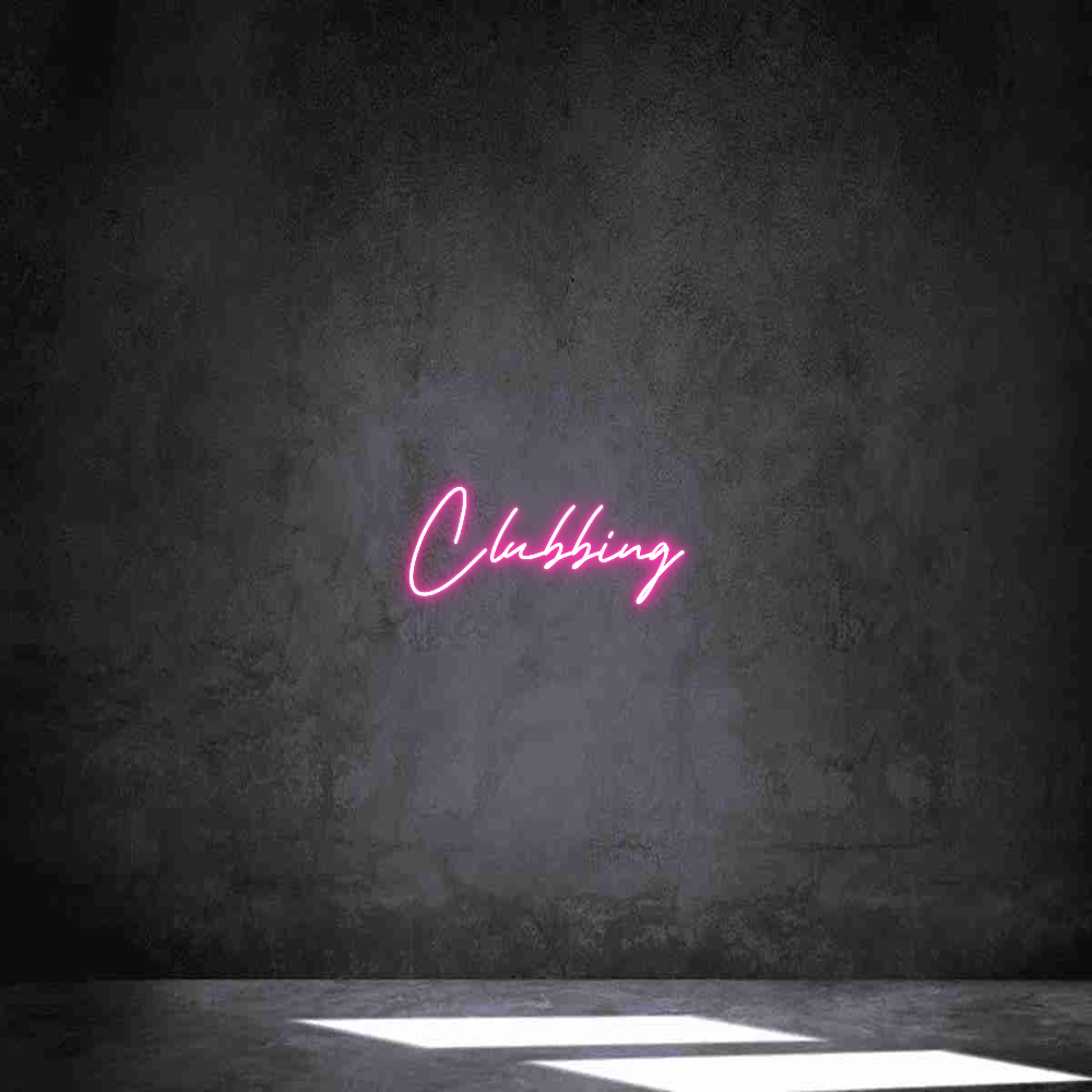 Individuelles Neon: Clubbing