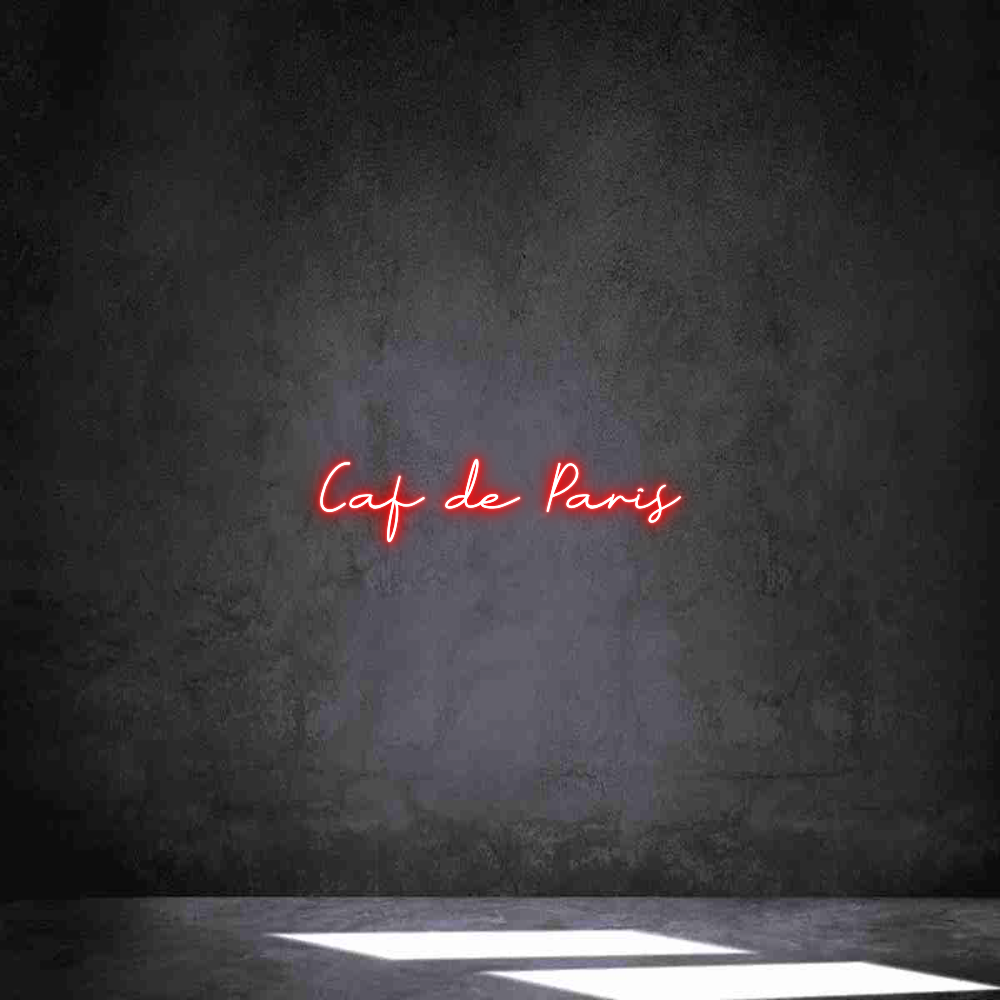 Individuelles Neon:  Café de Paris