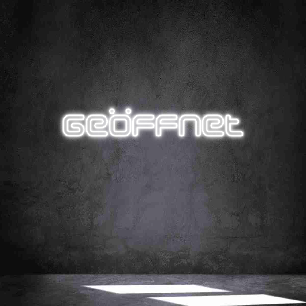 Individuelles Neon: Geöffnet