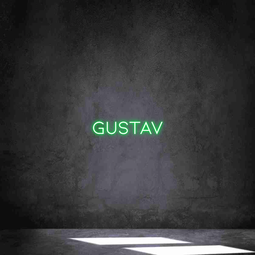 Individuelles Neon: Gustav