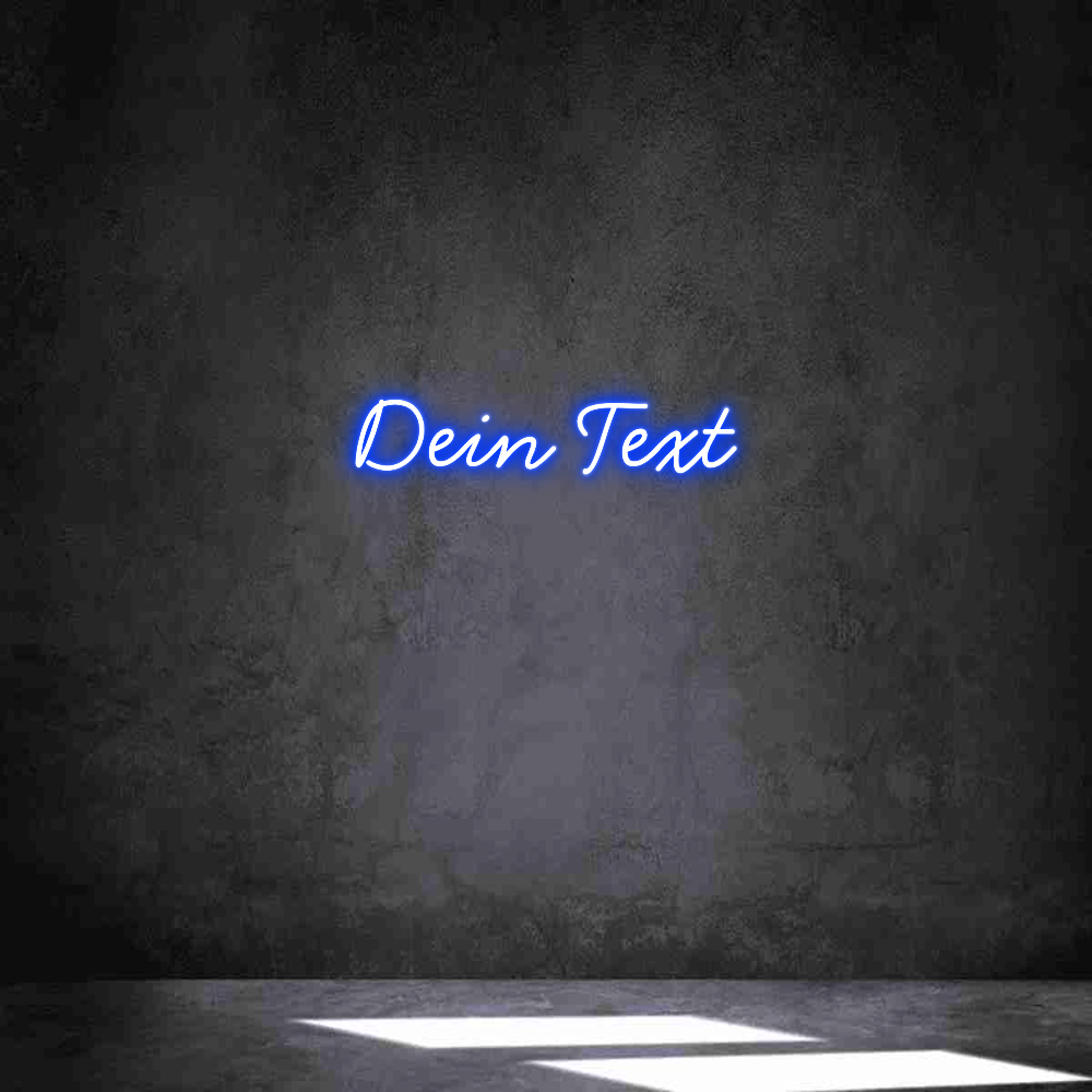 Individuelles Neon: Dein Text
