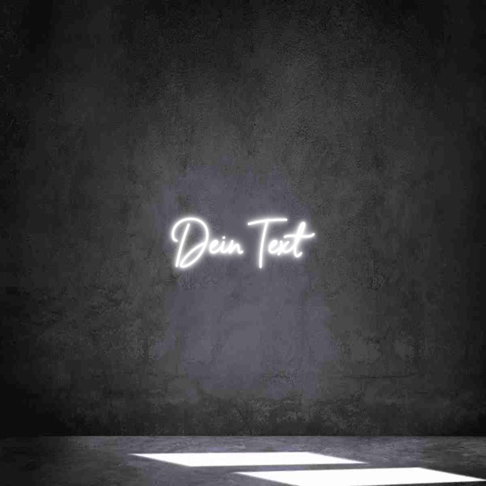 Individuelles Neon: Dein Text