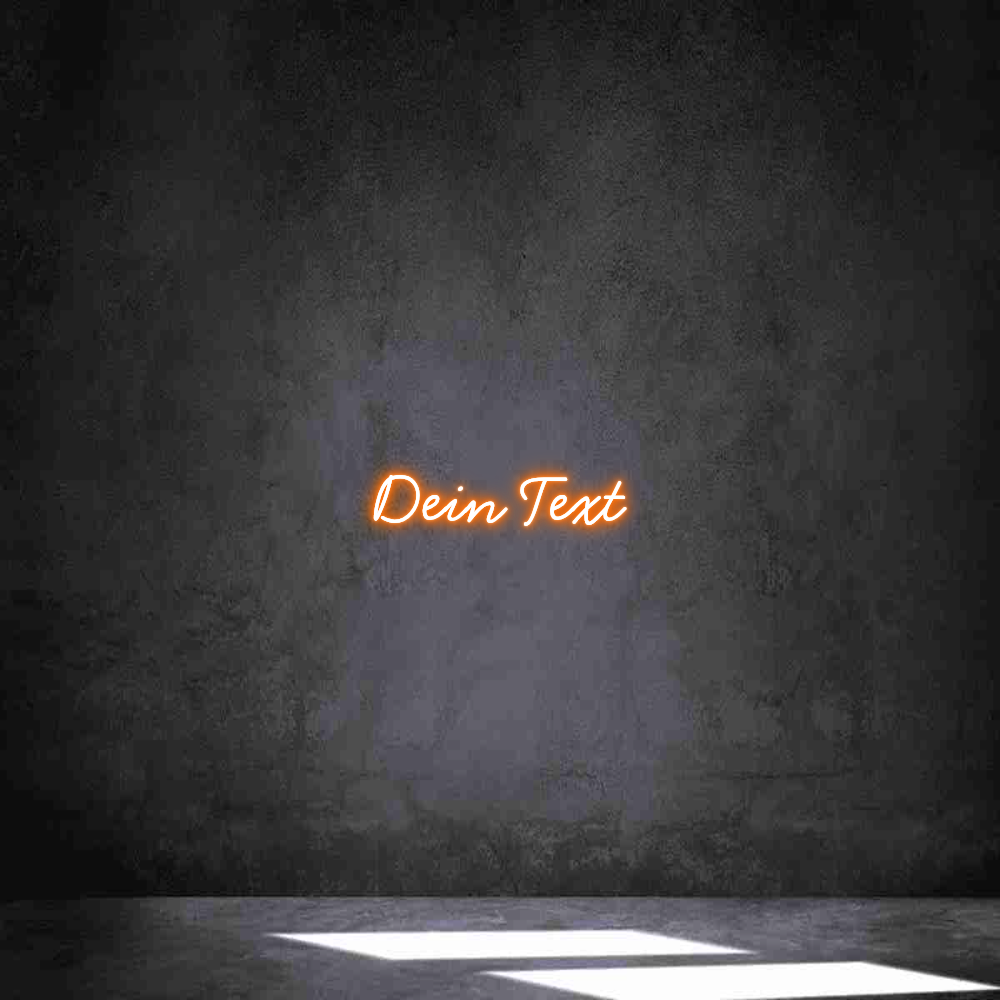 Individuelles Neon: Dein Text