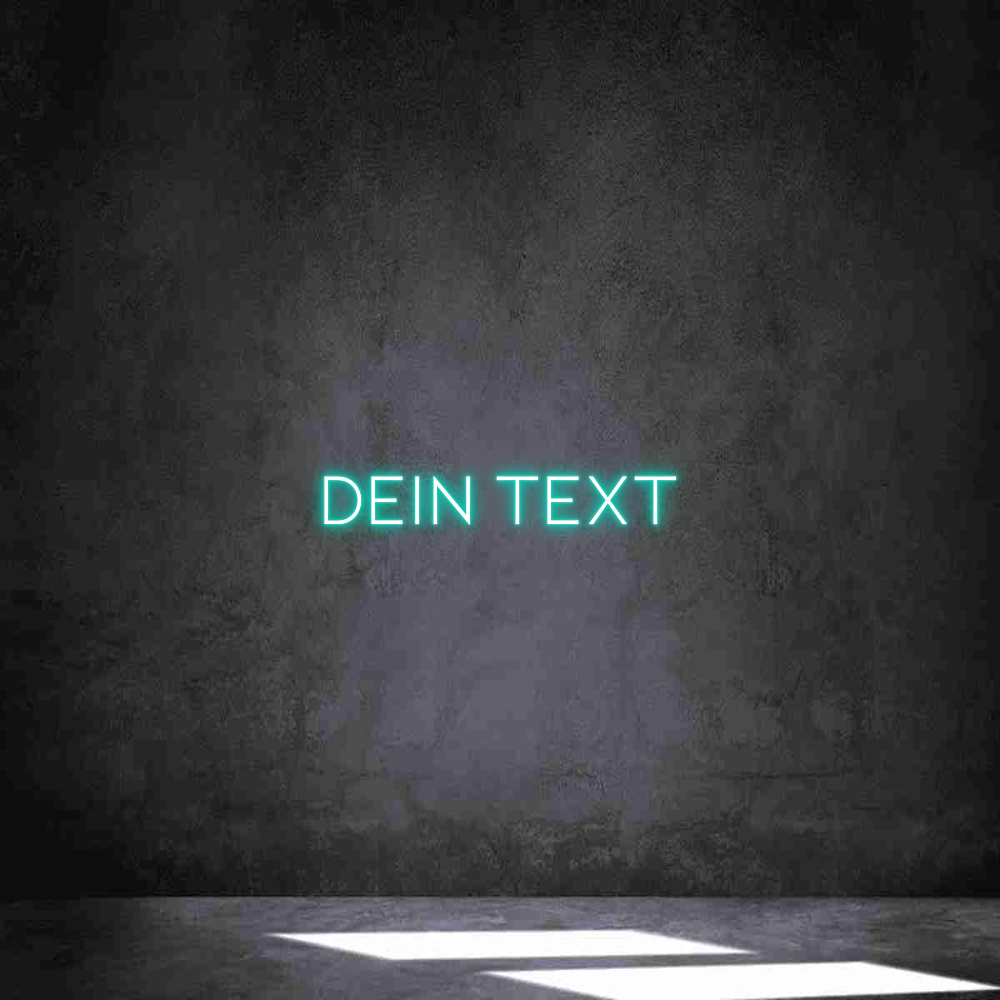 Individuelles Neon: Dein Text
