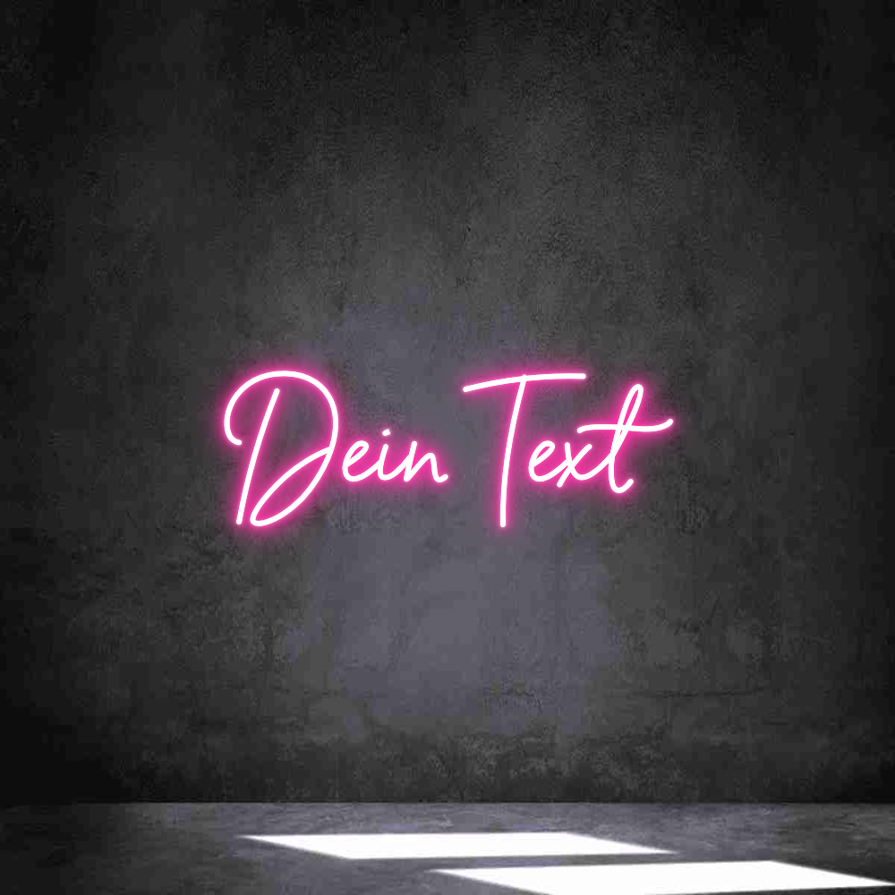 Individuelles Neon: Dein Text
