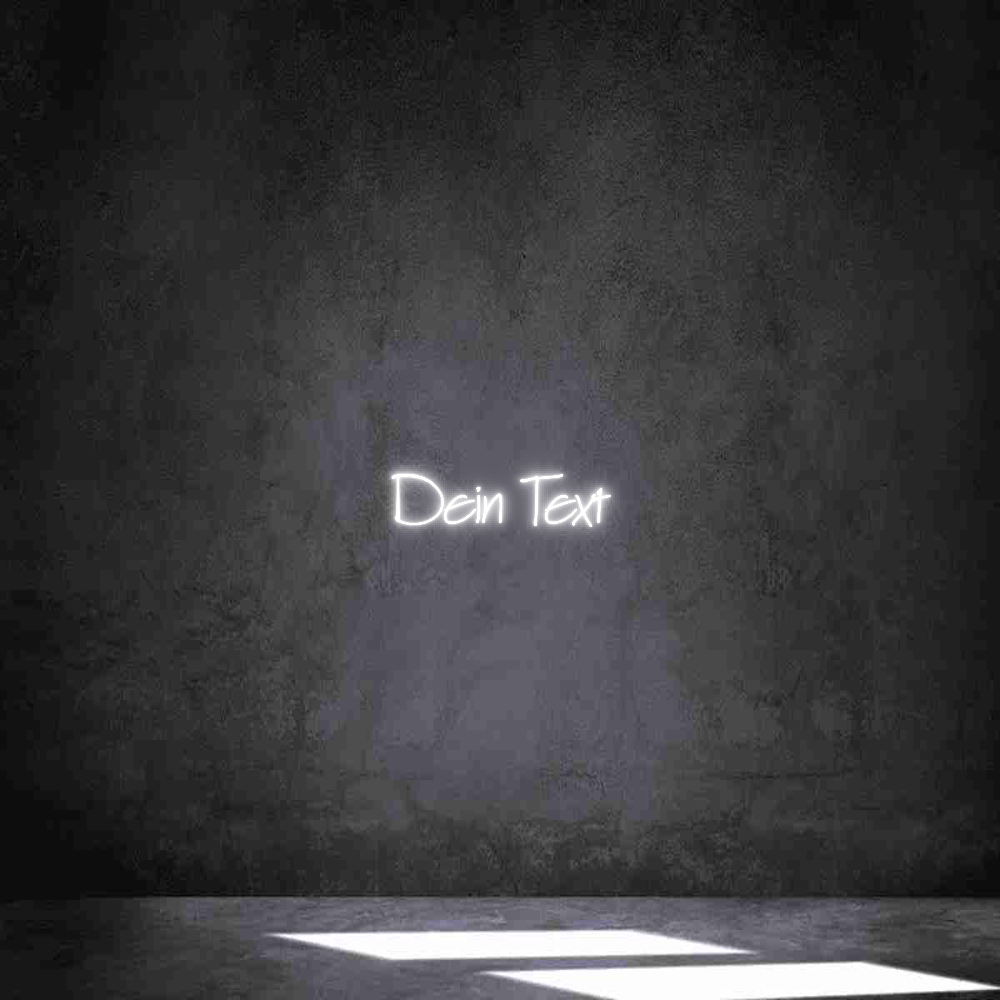 Individuelles Neon: Dein Text