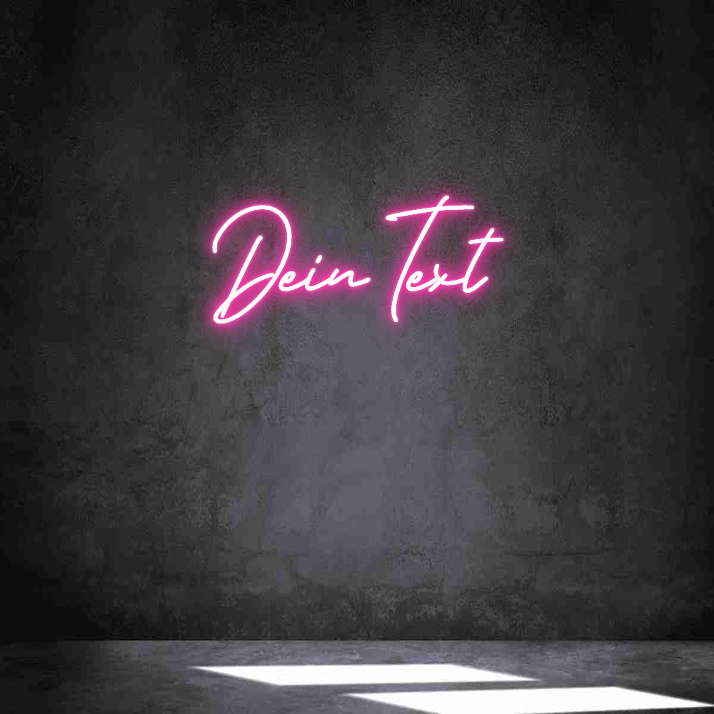 Individuelles Neon: Dein Text