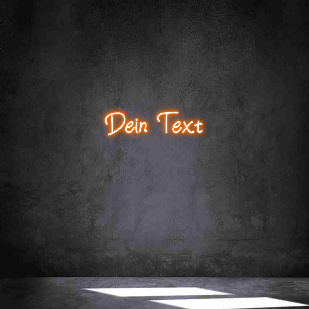 Individuelles Neon: Dein Text
