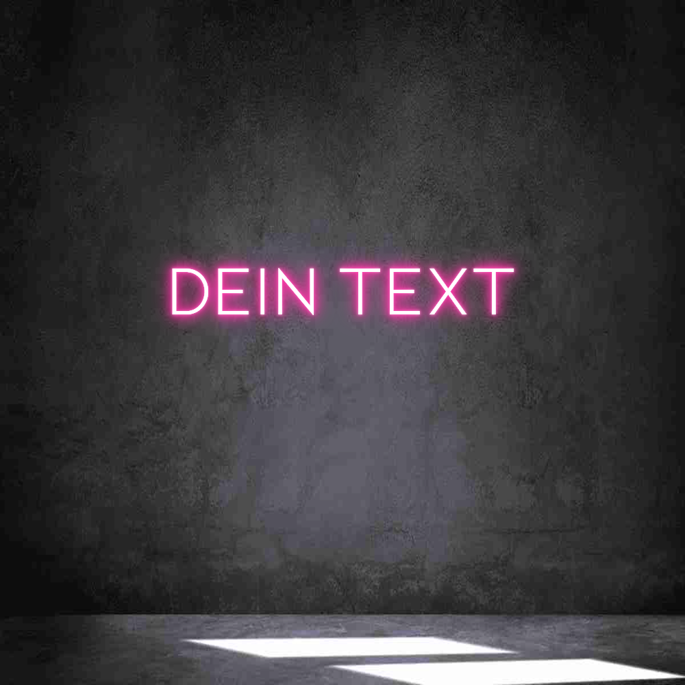 Individuelles Neon: Dein Text