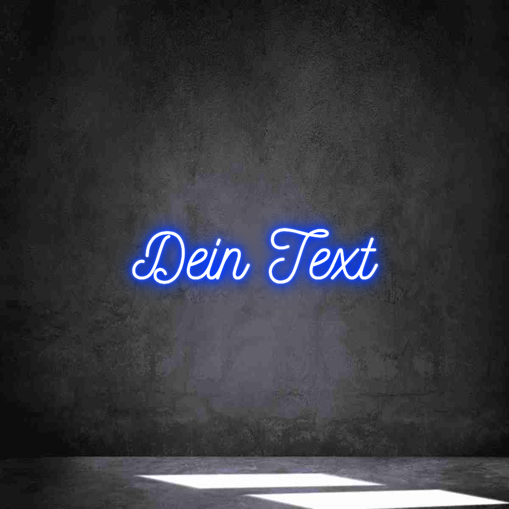 Individuelles Neon: Dein Text