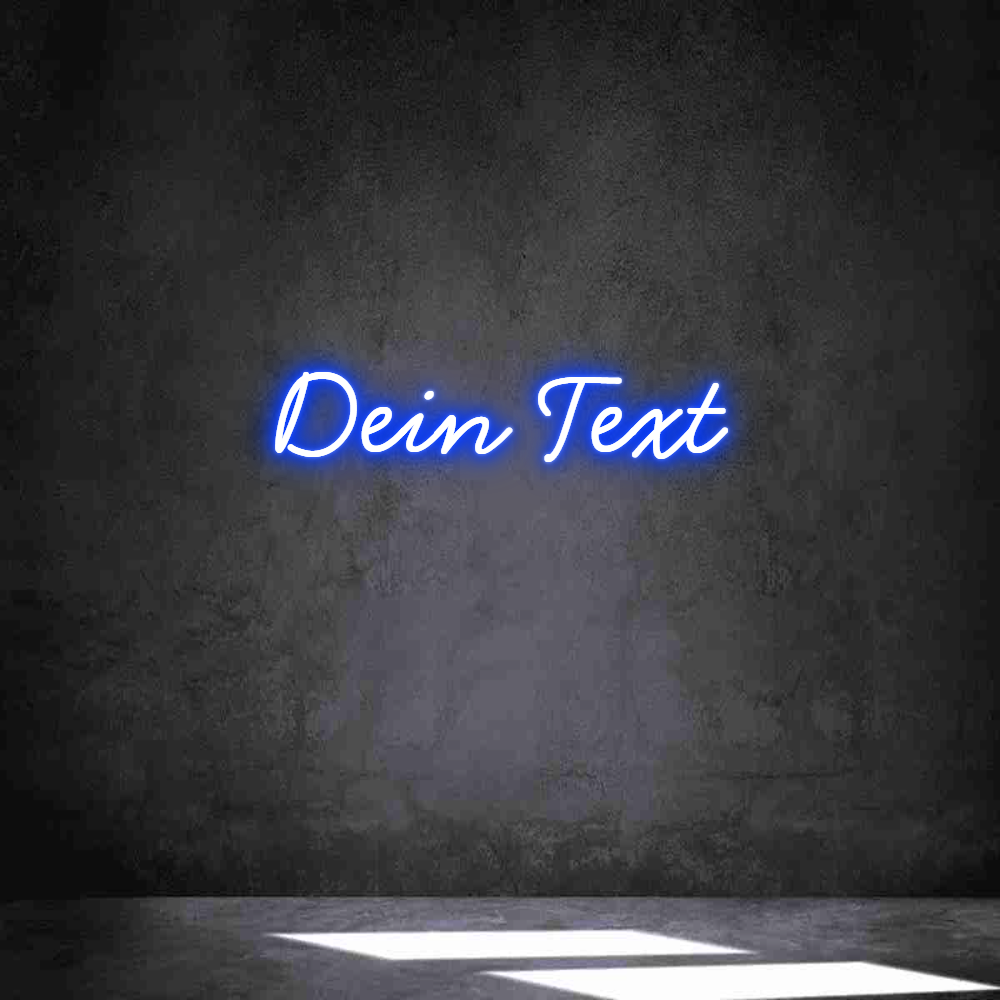 Individuelles Neon: Dein Text