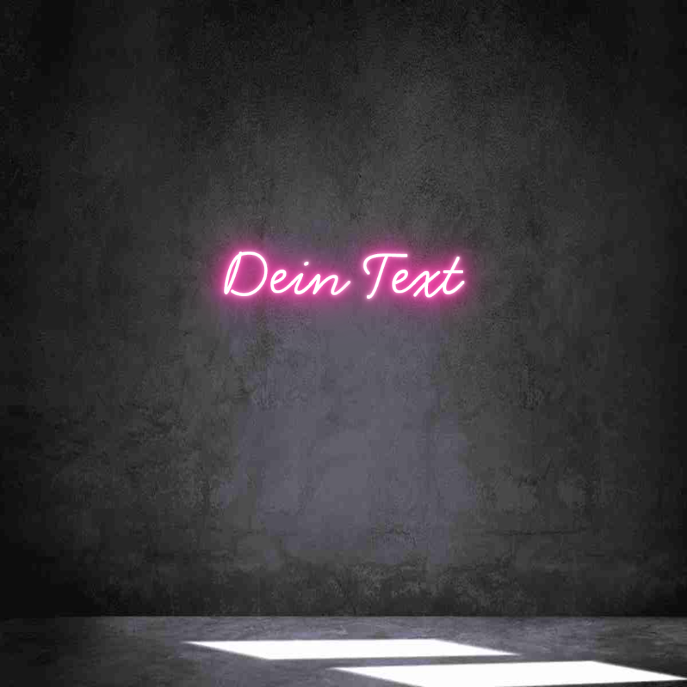 Individuelles Neon: Dein Text