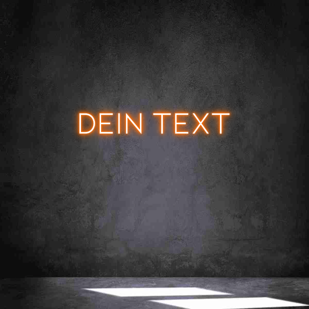 Individuelles Neon: Dein Text