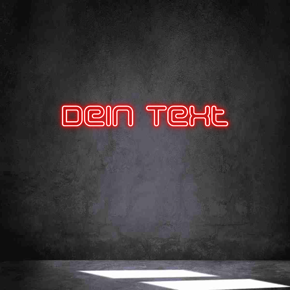 Individuelles Neon: Dein Text