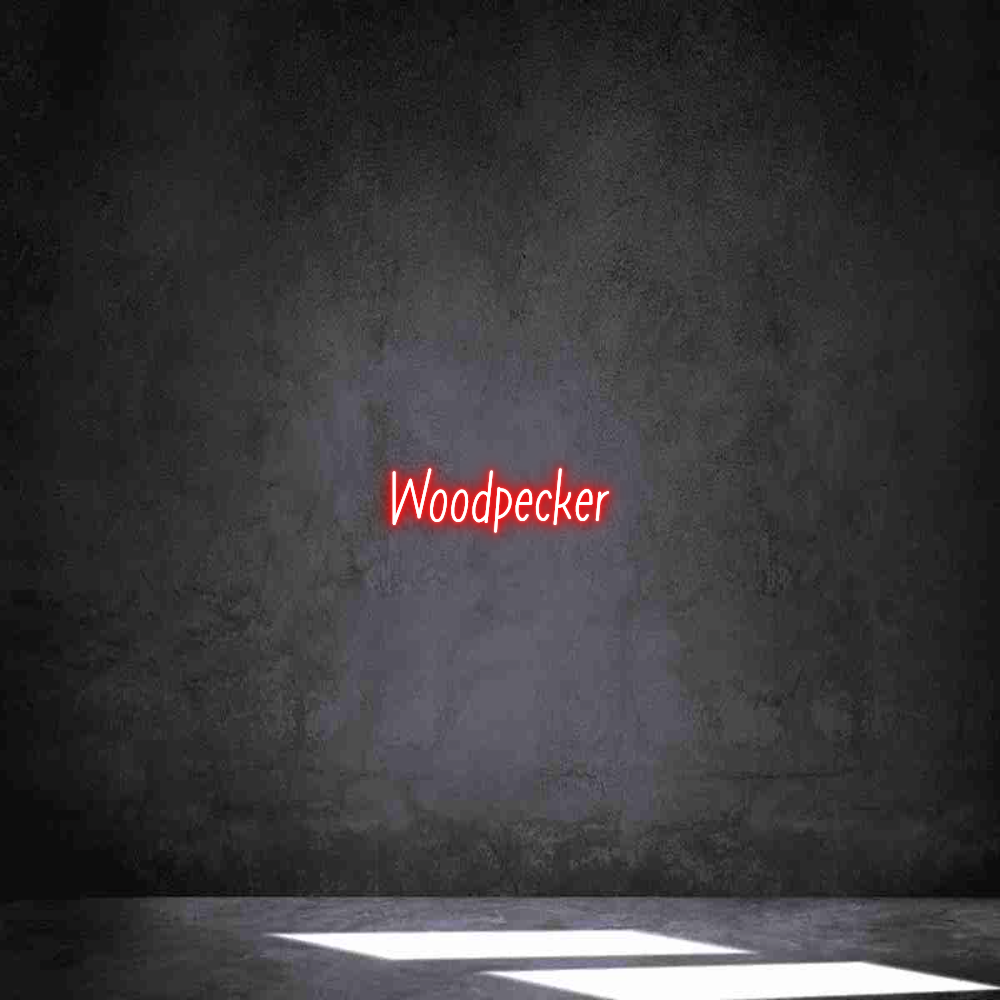 Individuelles Neon: Woodpecker