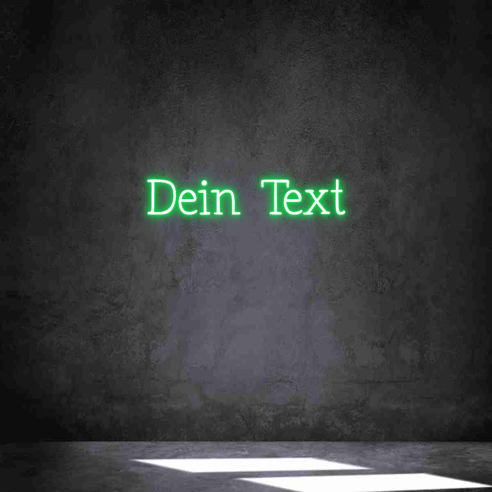 Individuelles Neon: Dein Text